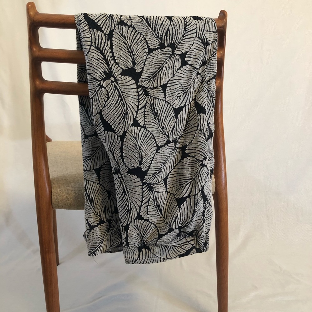 Elevenses Wide Leg Leaf Print Trousers